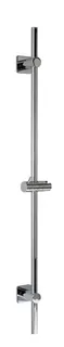 SCALIDO-Wandstange Vario rund 950mm lang mit Halter, Rosette softedge Messing vc