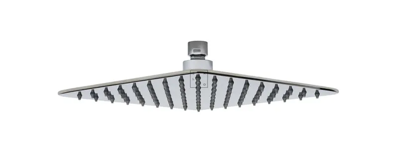SCALIDO-Kopfbrause softedge 250x250mm DN 15 m Antikalknoppen Edelstahl poliert