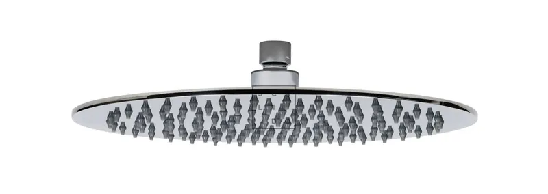 SCALIDO-Kopfbrause rund 300mm DN 15 mit Antikalknoppen Edelstahl poliert