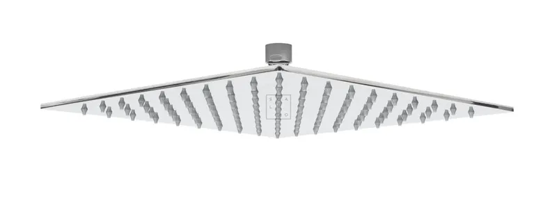 SCALIDO-Kopfbrause eckig 300x300mm DN 15 mit Antikalknoppen Edelstahl poliert