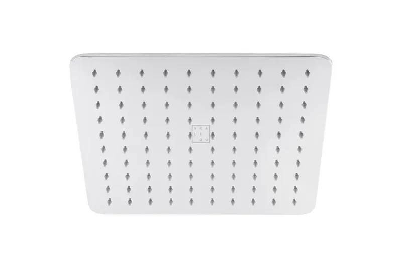 SCALIDO-Kopfbrause softedge 300x300mm DN 15 m Antikalknoppen Edelstahl poliert