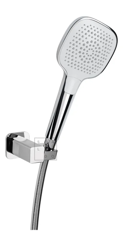 SCALIDO-Wannen-Brauseset softedge Hand- brause softedge 3S, Schlauch/Halter verc