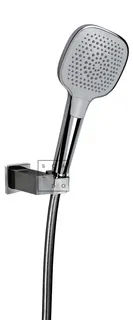 SCALIDO-Wannen-Brauseset eckig mit Hand- brause softedge 3S, Schlauch/Halter verc