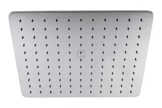 SCALIDO-Kopfbrause softedge 400x400mm DN 15 m Antikalknoppen Edelstahl poliert