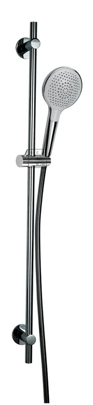 SCALIDO-Brauseset rund mit Handbrause rund 3S Wandstange 950mm u Schlauch verc