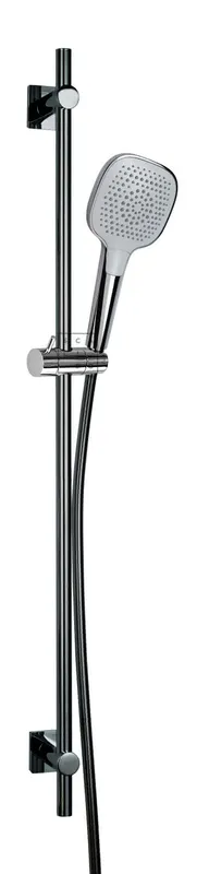 SCALIDO-Brauseset eckig mit Handbrause softedge 3S Wandstange 950mm/Schlauch vc