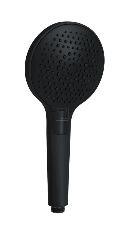 SCALIDO-Handbrause 3-strahlig rund 120mm mit easy-tap schwarz matt