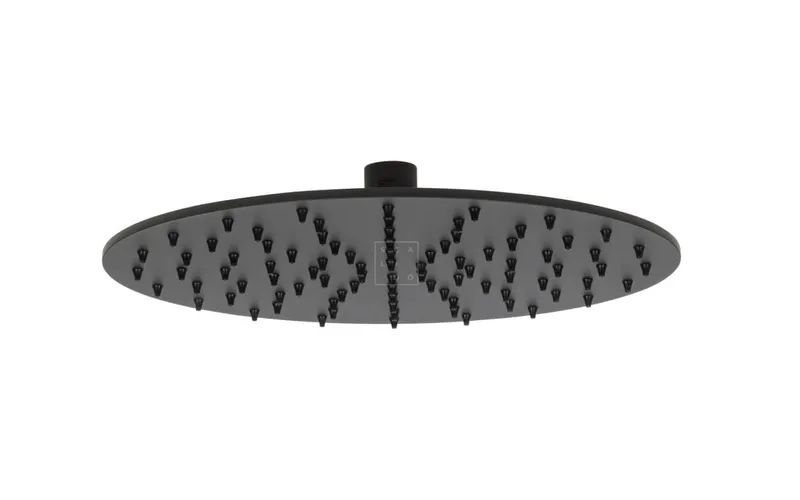 SCALIDO-Kopfbrause rund 250mm DN 15 m. Antikalknoppen Edelstahl schwarz matt