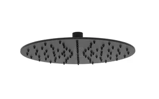 SCALIDO-Kopfbrause rund 250mm DN 15 m. Antikalknoppen Edelstahl schwarz matt