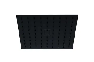 SCALIDO-Kopfbrause eckig 250x250mm DN 15 m. Antikalknoppen Edelstahl schwarz matt
