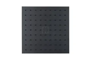 SCALIDO-Kopfbrause eckig 250x250mm DN 15 m. Antikalknoppen Edelstahl schwarz matt – Bild 2