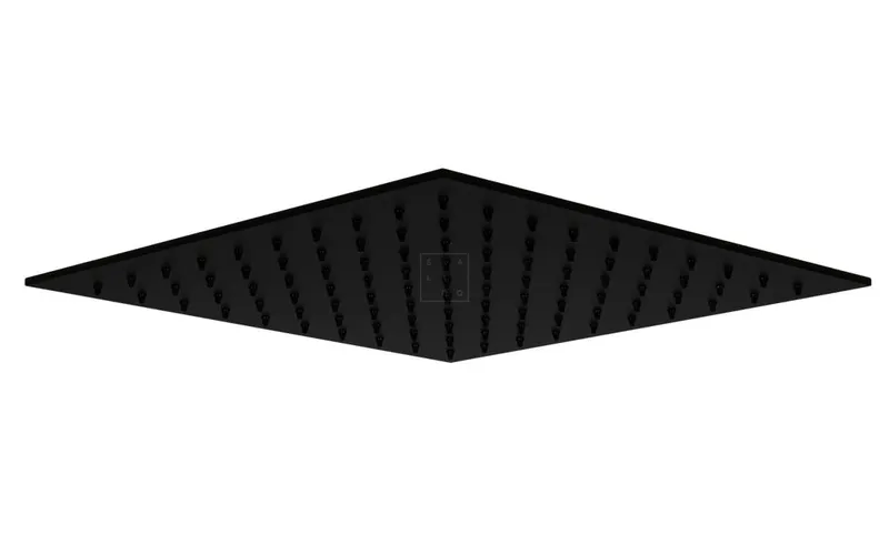 SCALIDO-Kopfbrause eckig 300x300mm DN 15 m. Antikalknoppen Edelstahl schwarz matt