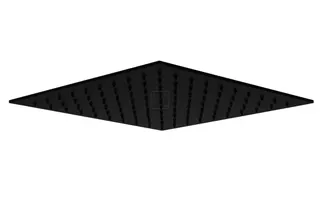SCALIDO-Kopfbrause eckig 300x300mm DN 15 m. Antikalknoppen Edelstahl schwarz matt
