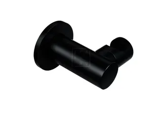 SCALIDO-Wandbrausehalter rund drehbar mit Rosette rund a. Messing schwarz matt