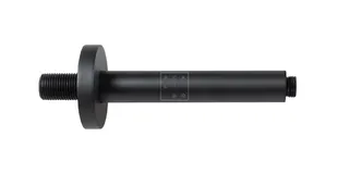 SCALIDO-Decken-Brausearm rund DN 15 (1/2") 165mm lang Messing schwarz matt