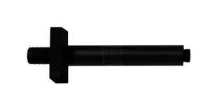 SCALIDO-Decken-Brausearm eckig DN 15 (1/2") 165mm lang a Messing schwarz matt