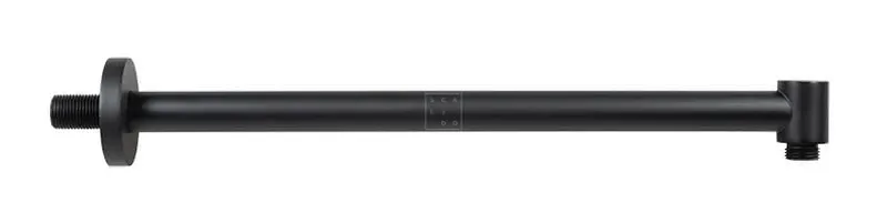 SCALIDO-Wand-Brausearm rund DN 15 (1/2") 400mm lang aus Messing schwarz matt
