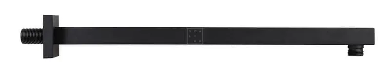 SCALIDO-Wand-Brausearm eckig DN 15(1/2") 400mm lang aus Messing schwarz matt