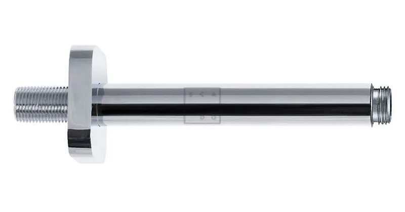 SCALIDO-Decken-Brausearm softedge DN 15 (1/2") 165mm lang aus Messing verchromt