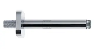 SCALIDO-Decken-Brausearm softedge DN 15 (1/2") 165mm lang aus Messing verchromt
