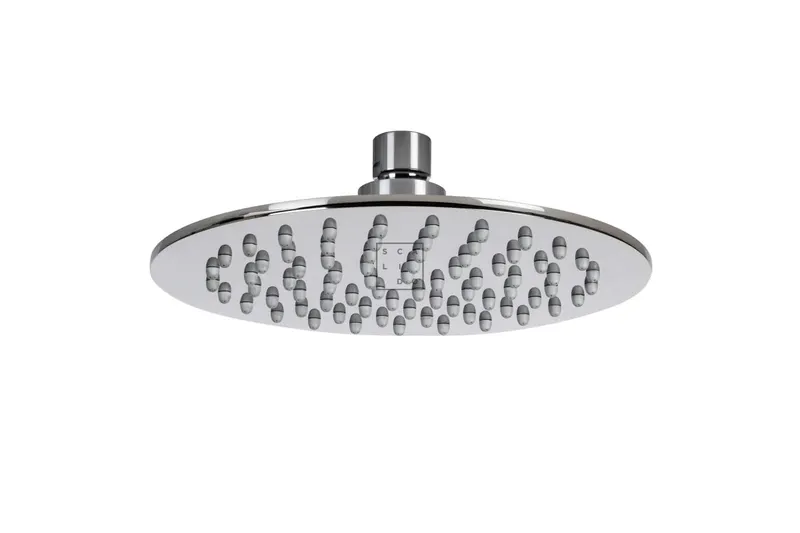 SCALIDO-Kopfbrause rund 250mm DN 15 mit Feinregennoppen Edelstahl poliert