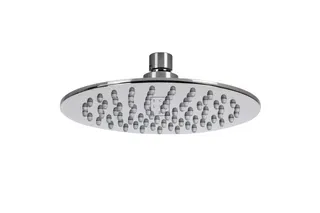 SCALIDO-Kopfbrause rund 250mm DN 15 mit Feinregennoppen Edelstahl poliert