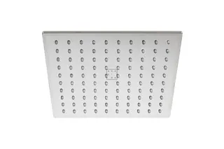 SCALIDO-Kopfbrause eckig 250x250mm DN 15 mit Feinregennoppen Edelstahl poliert