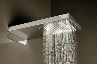 SCALIDO-Regen-Duschboard mit Spraydüsen eckig 500x250mm DN 15 Edelstahl poliert