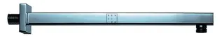 SCALIDO-Wand-Brausearm eckig DN 15(1/2") 350mm lang aus Messing verchromt