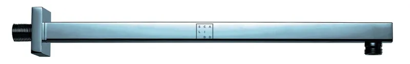 SCALIDO-Wand-Brausearm eckig DN 15(1/2") 400mm lang aus Messing verchromt