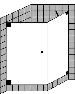 SCALIDO-Flügeltür wandseitig u Trennwand SC13.10 bis 1000x1000x2100mm schwarz/ESG