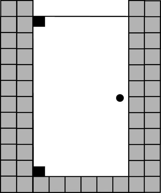 SCALIDO-Flügeltür wandseitig für Nische SC20.10 bis 1000x2100mm schwarz/ESG