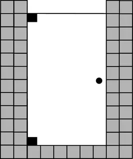SCALIDO-Flügeltür wandseitig für Nische SC20.10 bis 1000x2100mm schwarz/ESG