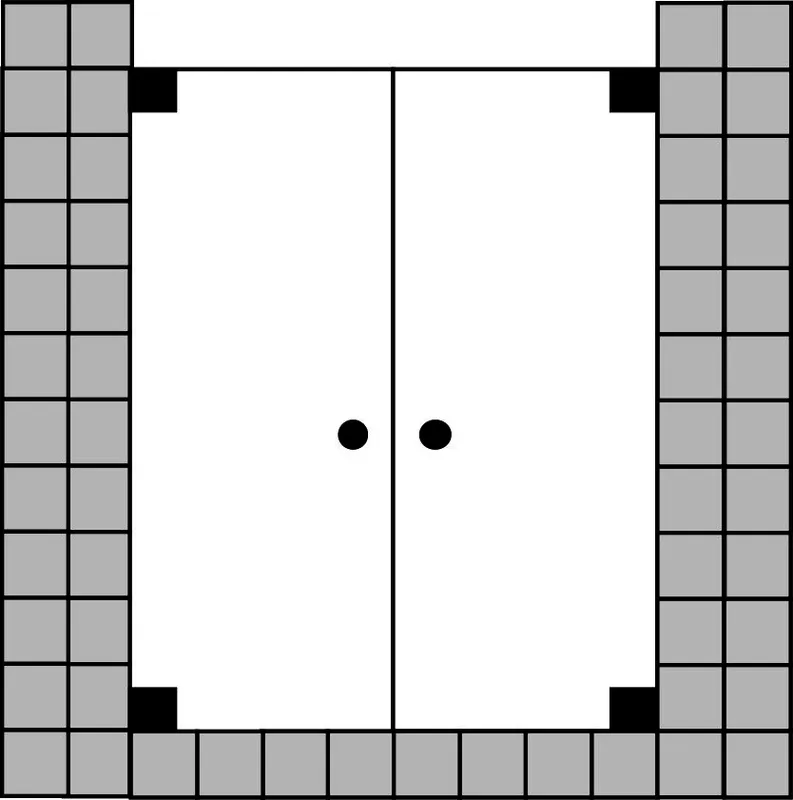 SCALIDO-Flügeltür 2-tlg. für Nische SC22.12 bis 1200x2100mm chrom/ESG
