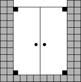 SCALIDO-Flügeltür 2-tlg. für Nische SC22.12 bis 1200x2100mm chrom/ESG
