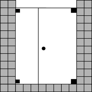 SCALIDO-Flügeltür wandseitig FE f Nische SC23.12 bis 1200x2100mm schwarz/ESG