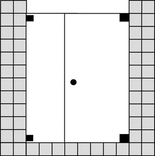 SCALIDO-Pendeltür wandseitig FE f Nische SCP23.12 bis 1200x2100mm schwarz/ESG – Bild 2