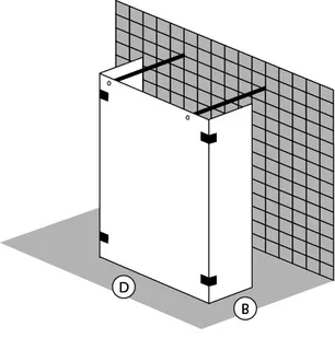 SCALIDO-Trennwand/Walkin freist. 2 Fest- elemte SCP36.2 bis 1400x2100mm sw/ESG