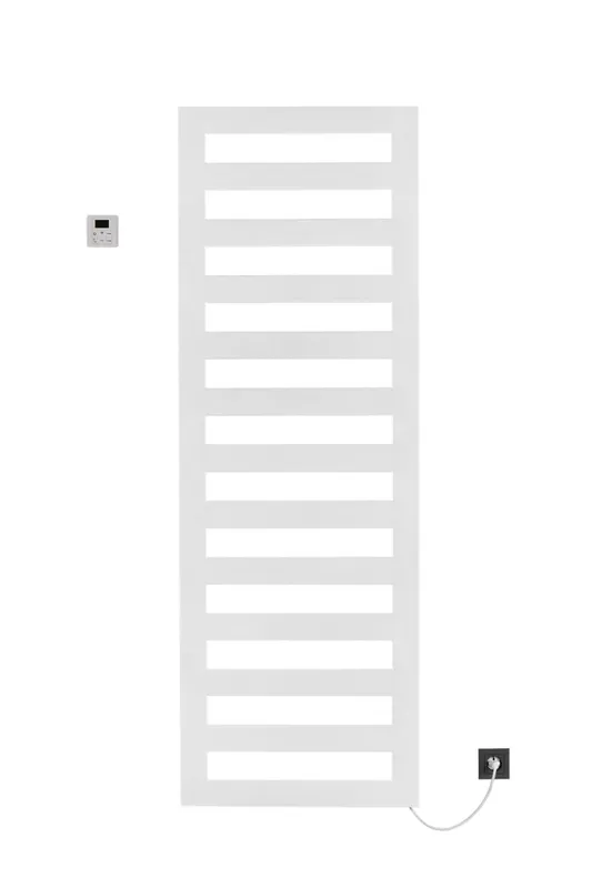 SCALIDO-Designbadheizkörper D1-E Elektro BH 1750mm BL600 mm RAL 9016 weiß