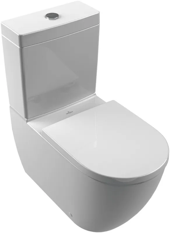 Villeroy & Boch T-WCKombi Subway 3.0 370x710x400mm ov bodenst Abg waagr m. TwistFlush we Alpin