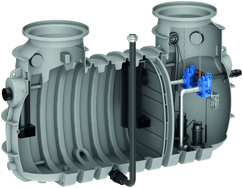 ACO LipuLift-P-D NS7-fix m. SAT100, Abs., m. Aufsatzst.