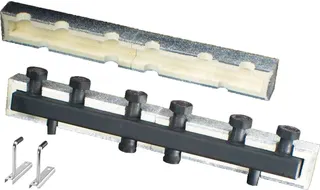 comfort-Verteilerbalken für Regumat DN25 für 3 Heizkreise aus Stahl m. Isolierung