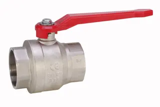 comfort-Heizungskugelhahn DN 80 (3") IG mit Alu-Hebelgriff Messing vernickelt