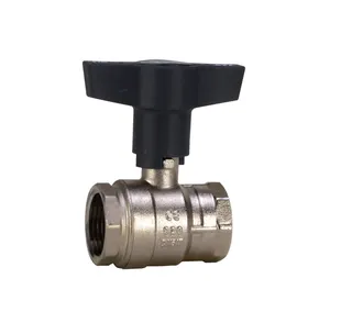 comfort-Heizungskugelhahn DN 40 (11/2") IG leichtes Modell mit Iso-T-Griff Ms/vn