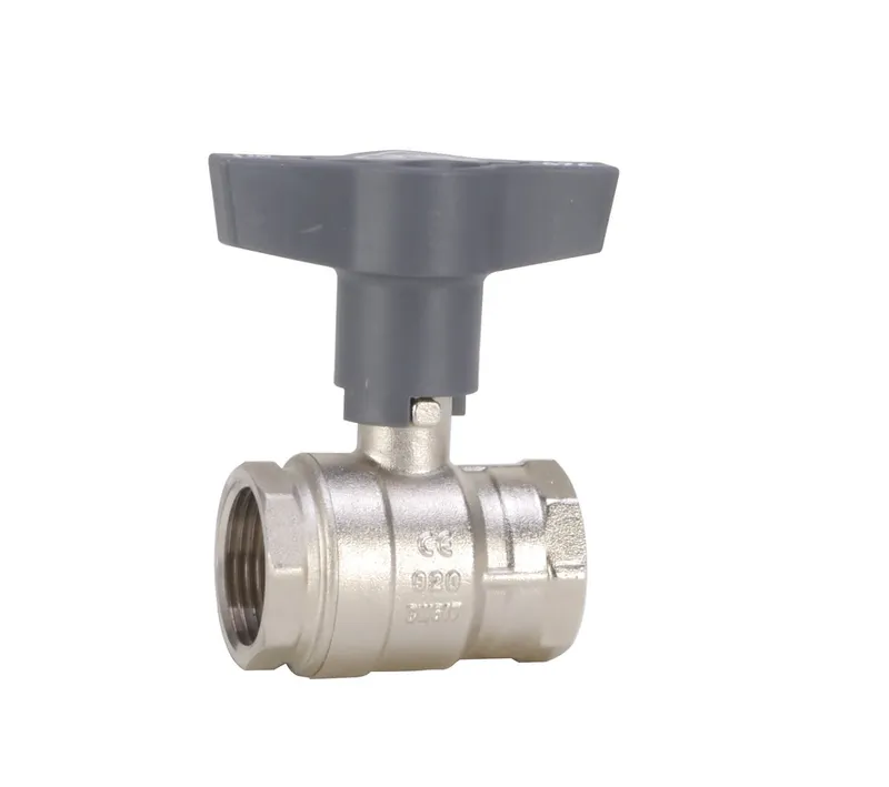 comfort-Heizungskugelhahn DN 50 (2") IG leichtes Modell mit Iso-T-Griff Ms/vn