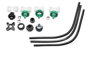 WERIT Füllleitung 3-er Batterie Loro-X 10 mm Düse, grün