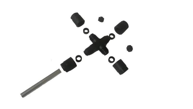 WERIT Entnahme-Verb.-Kreuzstück 10mm mit Rohr 87x10 mm