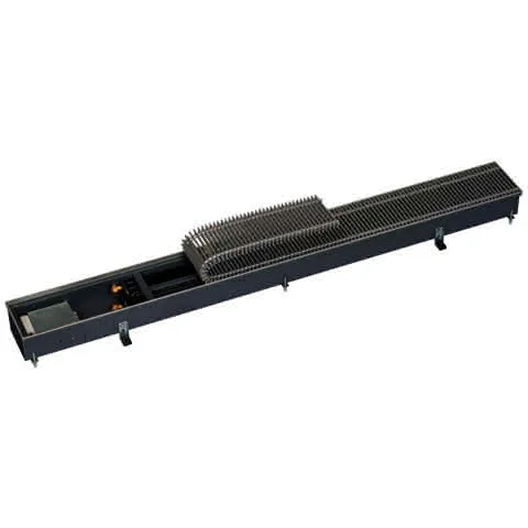 Kampmann Unterflurkonvektor Katherm QK 215/C1 112/215/1800 R-Rost 12 alu. natur elox.