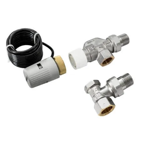 Kampmann Ventilkit f. Katherm Heizkörper, 2-Lt. voreinstellbar, mit Antrieb 24 V