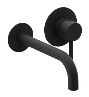 DEEP GREY Waschtisch-Wandbatterie Farbset 210mm Grau matt